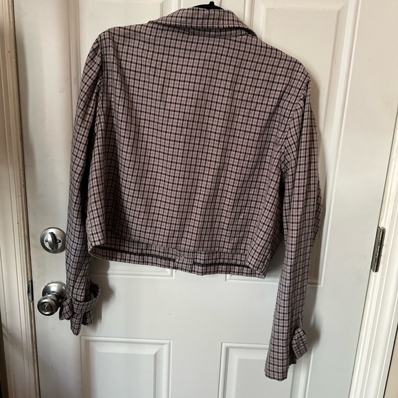 WILD FABLE • Plaid Lavender Crop Jacket Plus Size XXL - Picture 7 of 8